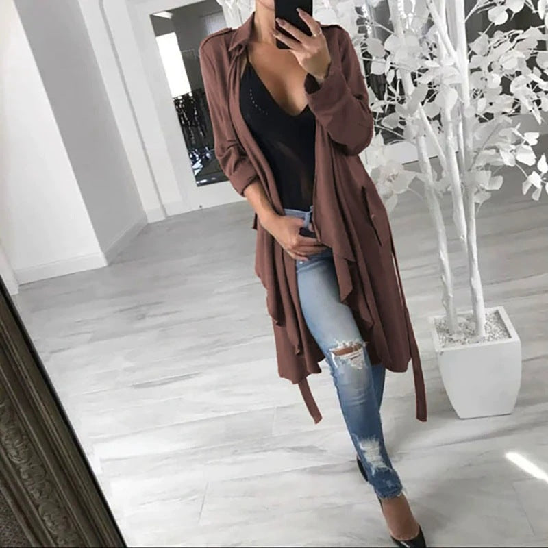 Damen Longparka im Casual-Stil mit gefüttertem Design und praktischen Taschen Stalluxe