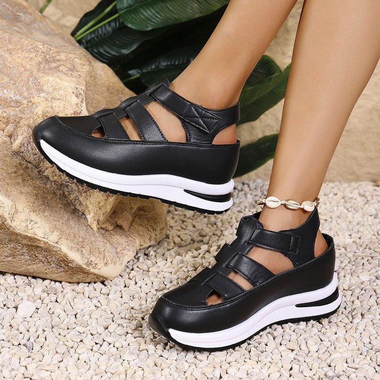 Damen Komfortable Sandalen mit atmungsaktiver Oberflächenstruktur und dämpfender Sohle Stalluxe