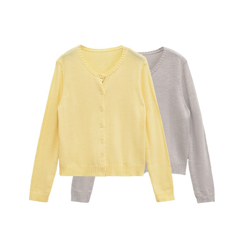 Damen kurzärmelige Strickjacke mit Knopfverschluss Stalluxe