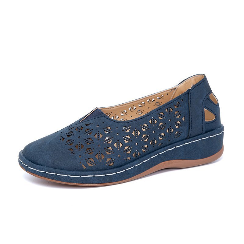Damen elegante Clogs mit luftigen Schnittmuster und bequemer Sohle Stalluxe