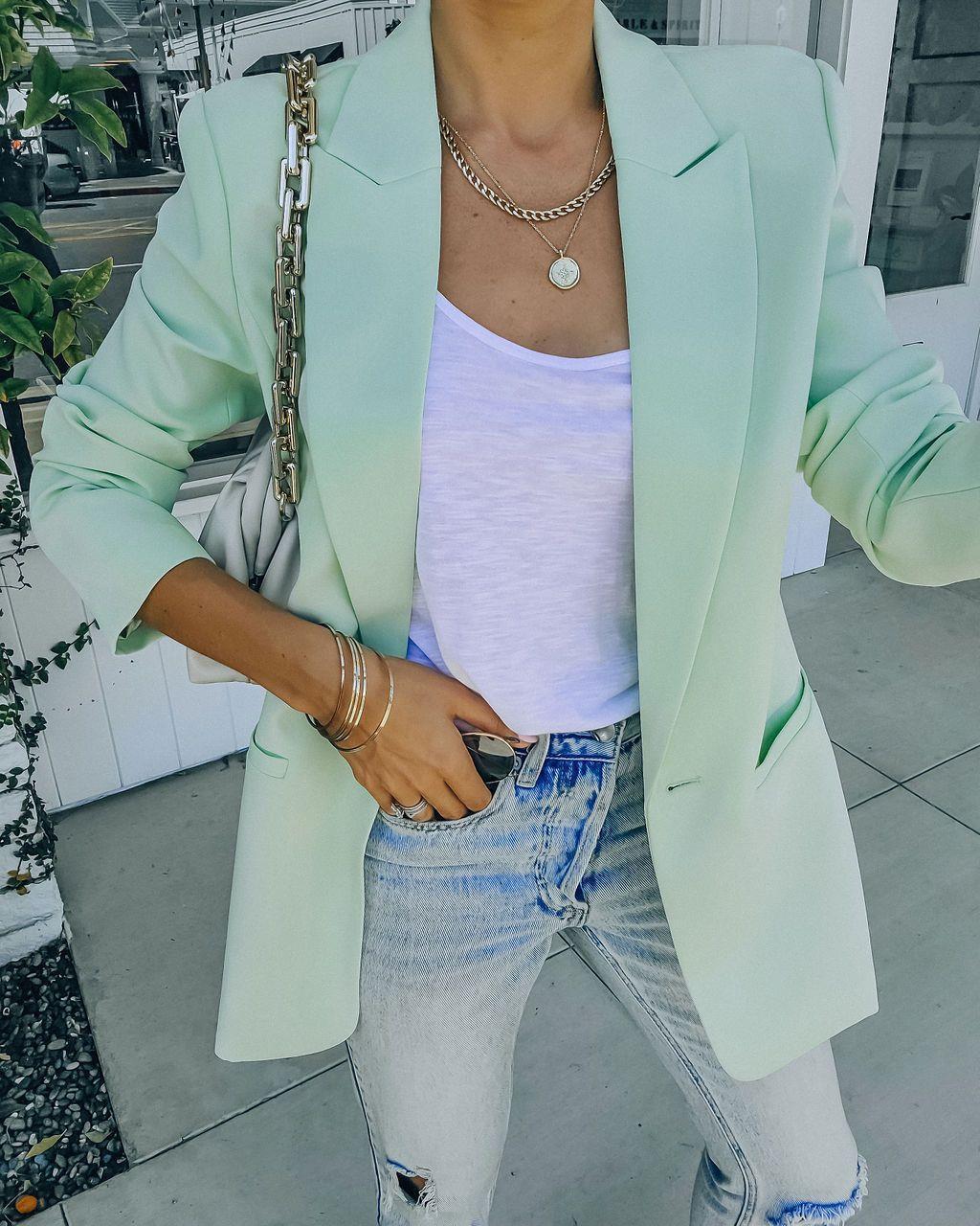 Damen Modischer Oversized Blazer mit strukturiertem Design und praktischen Taschen Stalluxe