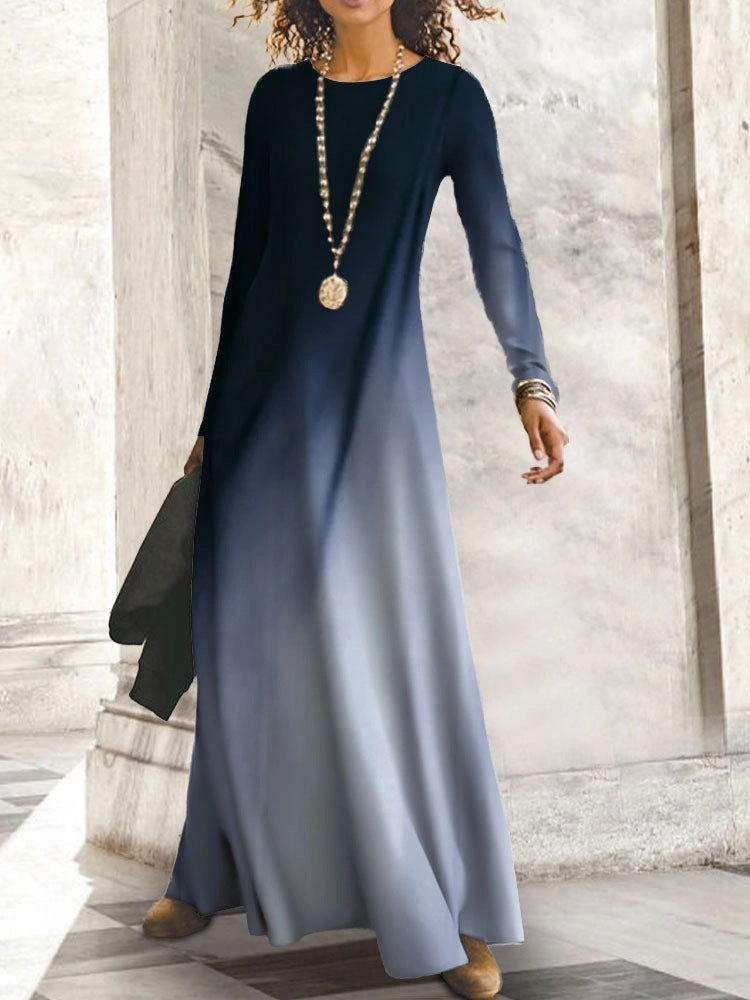 Damen Maxikleid mit elegantem Farbverlauf Stalluxe
