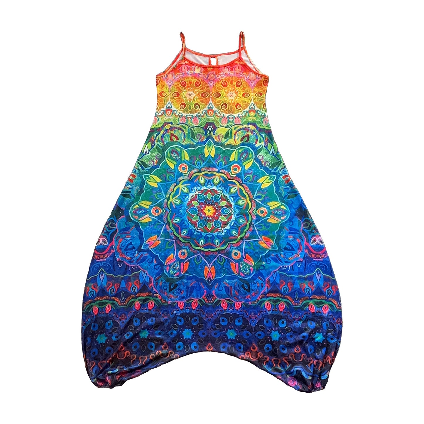 Damen entspanntes Jumpsuit mit grafischem Print und verstellbaren Trägern Stalluxe