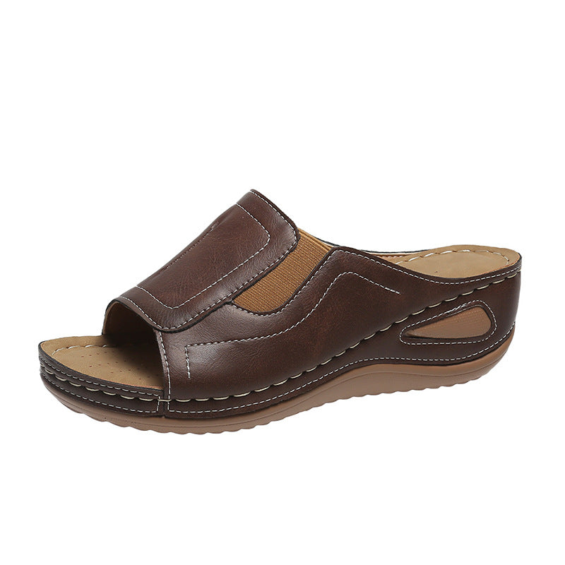 Damen Komfortable Clogs mit elastischen Einsätzen und anatomischem Fußbett Stalluxe