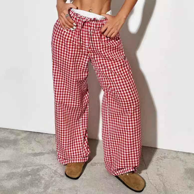 Damen weite Sommerhose mit elastischem Bund und Kordelzug Stalluxe