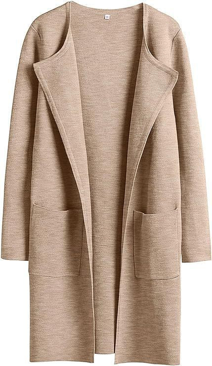 Damen Strickmantel mit lässigem Schnitt und praktischen Taschen Stalluxe