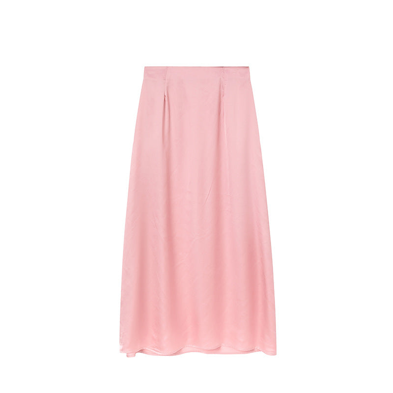 Damen Maxirock aus hochwertigem Satin mit elegantem Schnitt und fließendem Fall Stalluxe