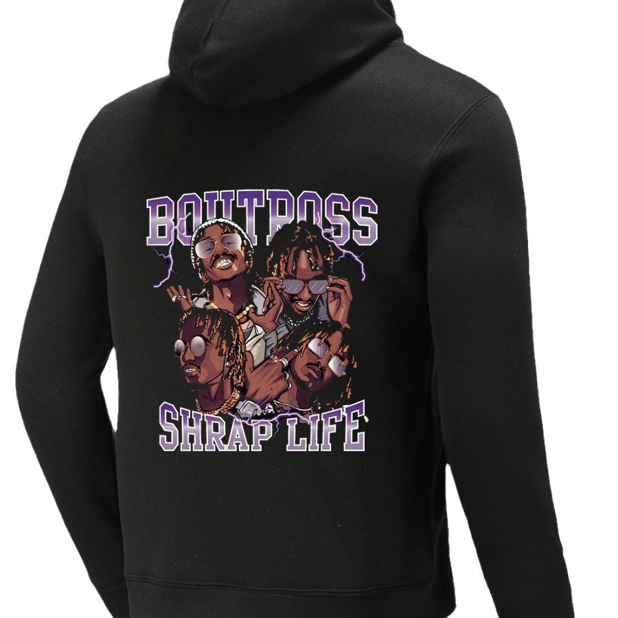 Herren Kapuzenpullover mit kreativem Druckdesign Stalluxe