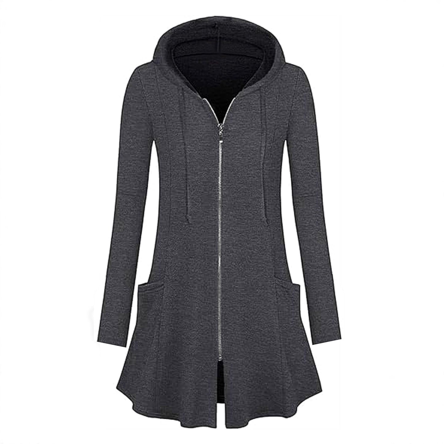 Damen Kapuzenjacke mit Reißverschluss und Seitentaschen Stalluxe