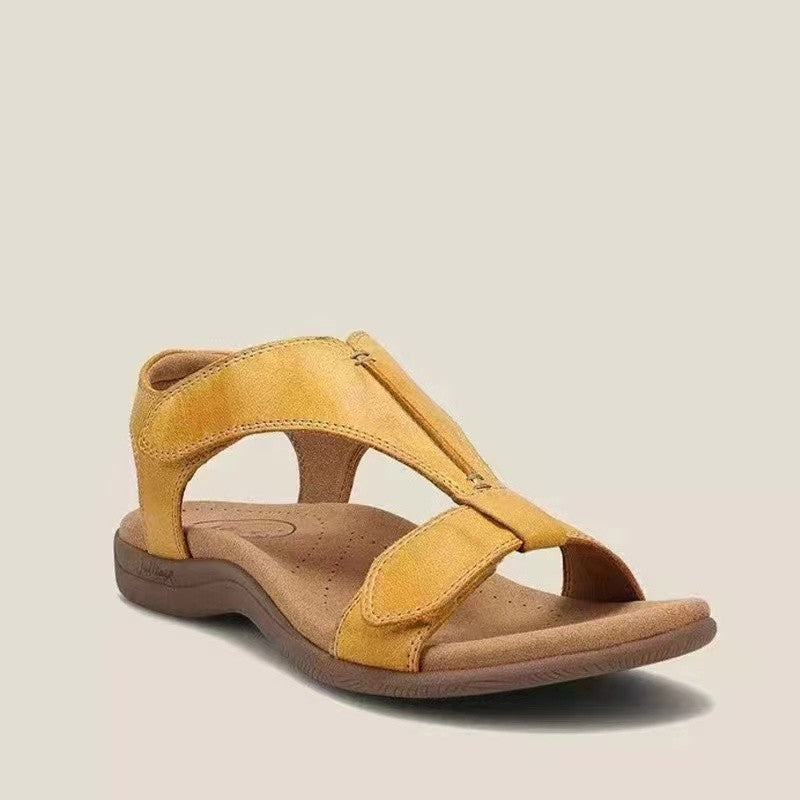 Damen Komfortable Zehentrenner-Sandalen mit verstellbaren Riemen und anatomischem Fußbett Stalluxe