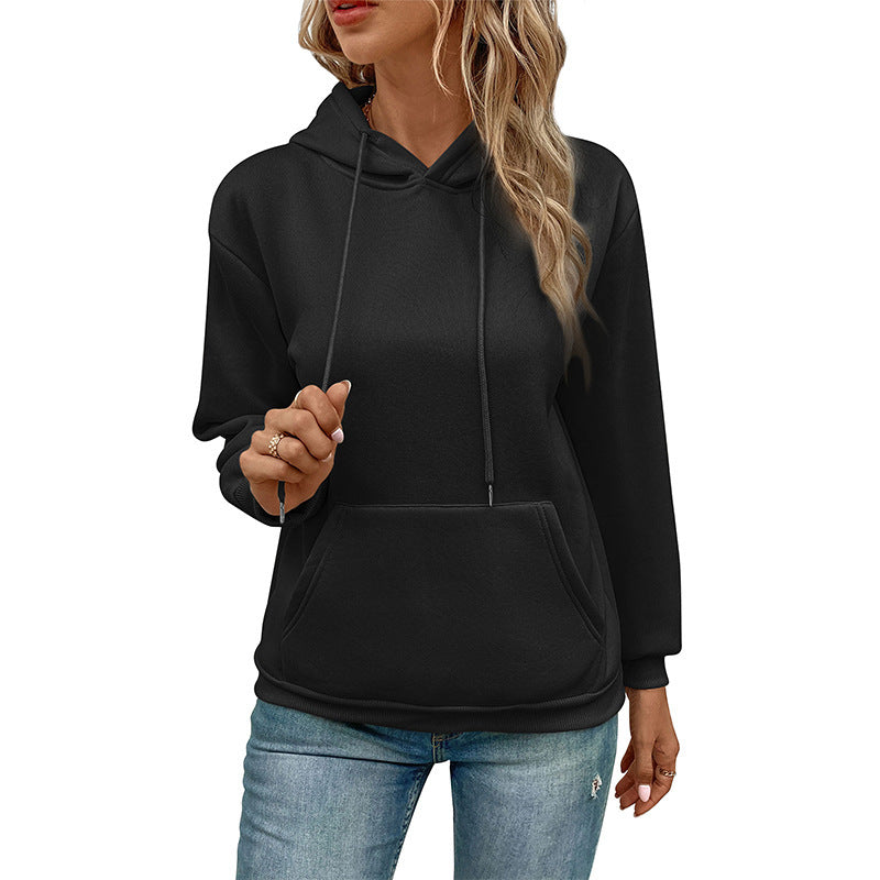 Damen lässiger Kapuzenpullover mit tiefen Taschen und komfortablem Schnitt Stalluxe