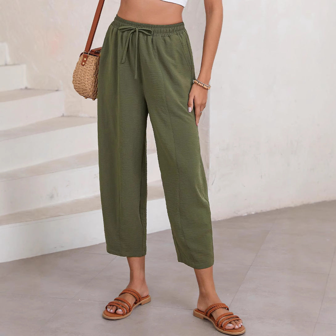 Women's Relaxed Fit Lightweight Trousers Stalluxe