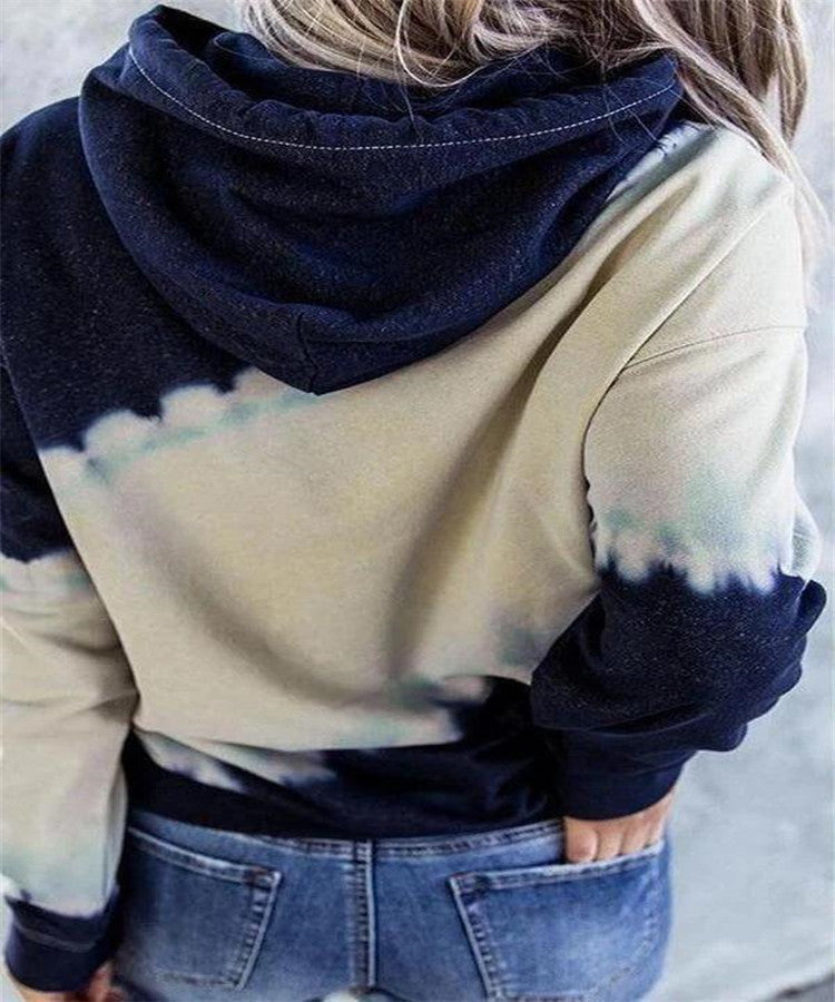 Damen Kapuzenpullover im modernen Tie-Dye-Design Stalluxe