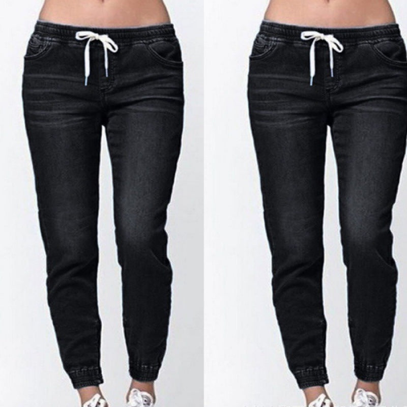 Damen Joggingjeans mit elastischem Bund und praktischen Taschen Stalluxe