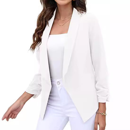 Women's Casual Open Front Blazer Stalluxe
