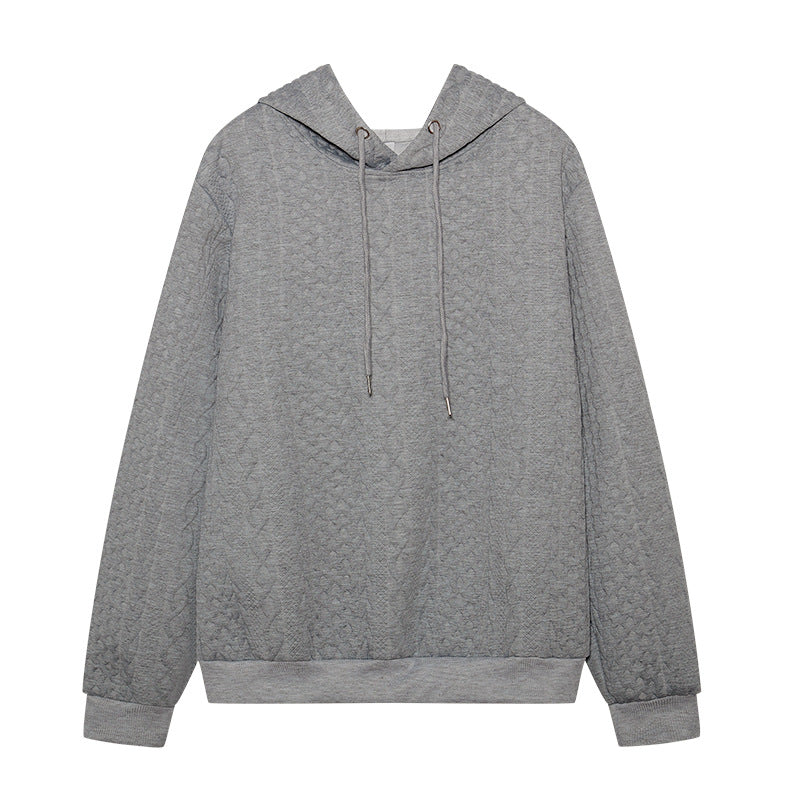 Damen Bequemer Kapuzenpulli mit strukturiertem Design Stalluxe