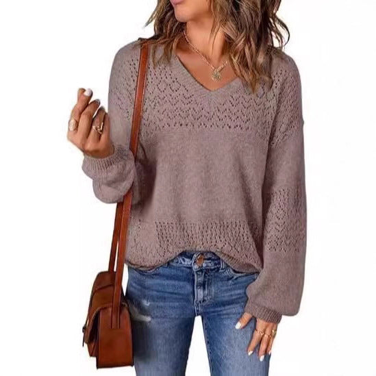 Damen luftiger Strickpullover Stalluxe
