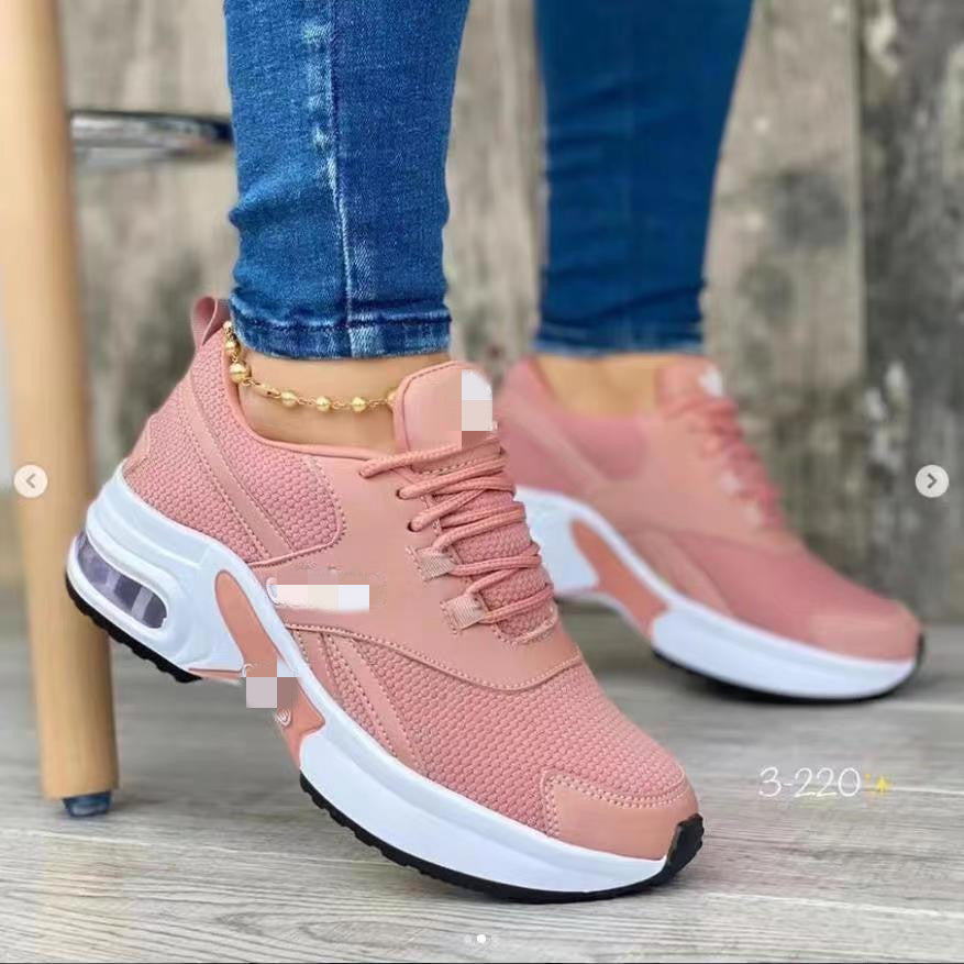 Damen sportliche Sneakers mit dämpfender Sohle und atmungsaktiver Mesh-Oberfläche Stalluxe
