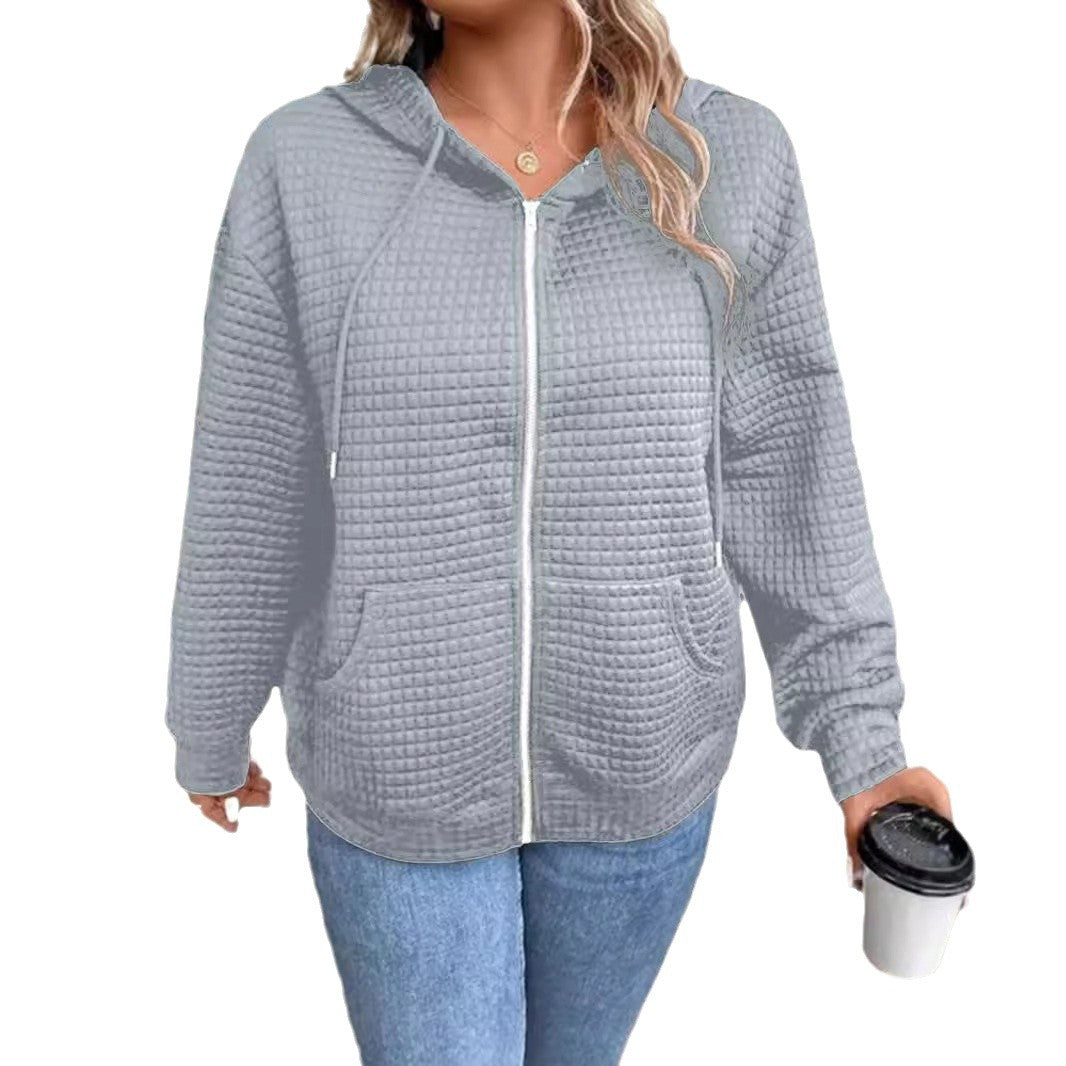 Damen Steppjacke mit Kapuze und Reißverschluss Stalluxe