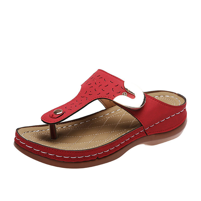 Damen Komfortable Zehentrenner-Sandalen mit modischem Riemen-Design Stalluxe