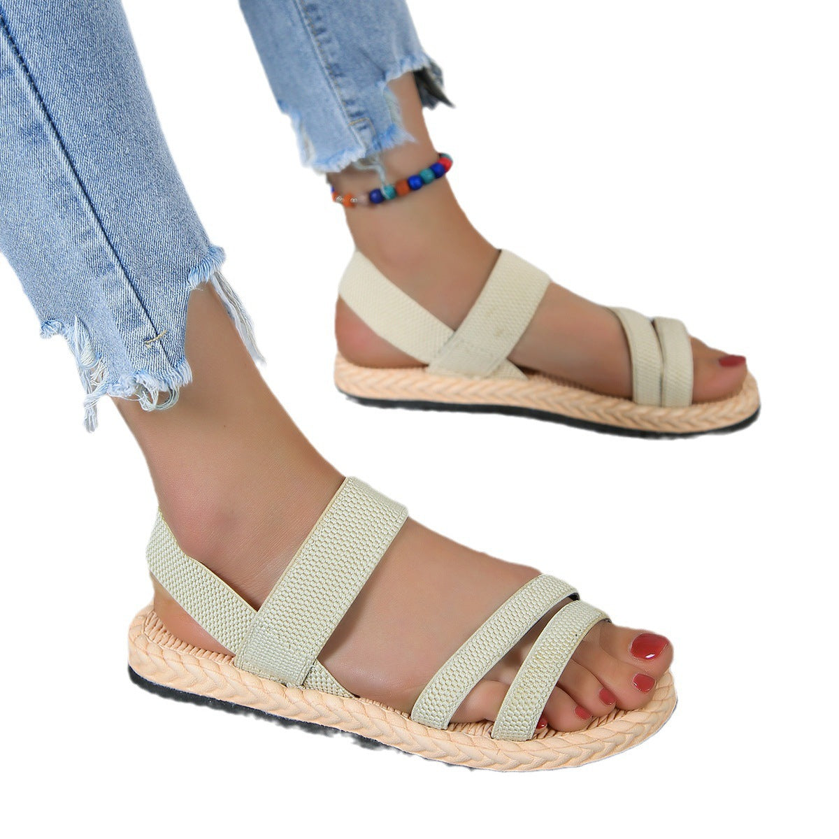 Damen Komfortable Sport-Sandalen mit breiten Riemen und stylischer Sohle Stalluxe