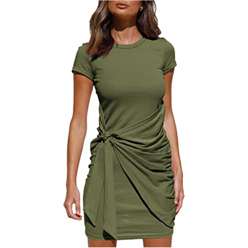 Damen Sommerliches Wickelkleid mit verspieltem Design und dekorativem Taillengürtel Stalluxe
