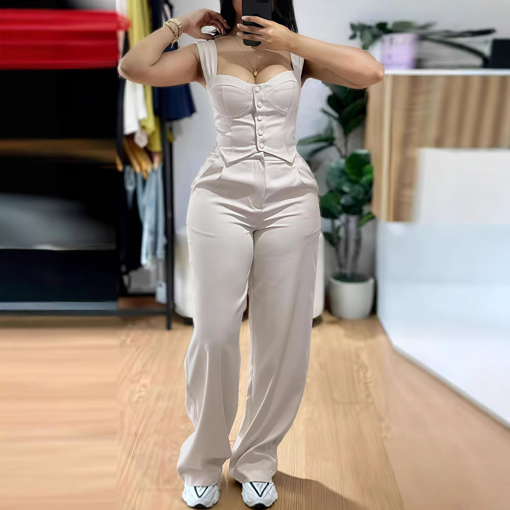 Damen Jumpsuit mit tailliertem Schnitt Stalluxe