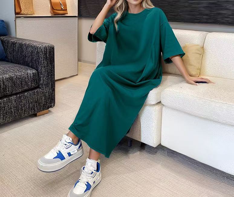 Damen lässiges Maxikleid mit oversized Schnitt und komfortabler Passform Stalluxe