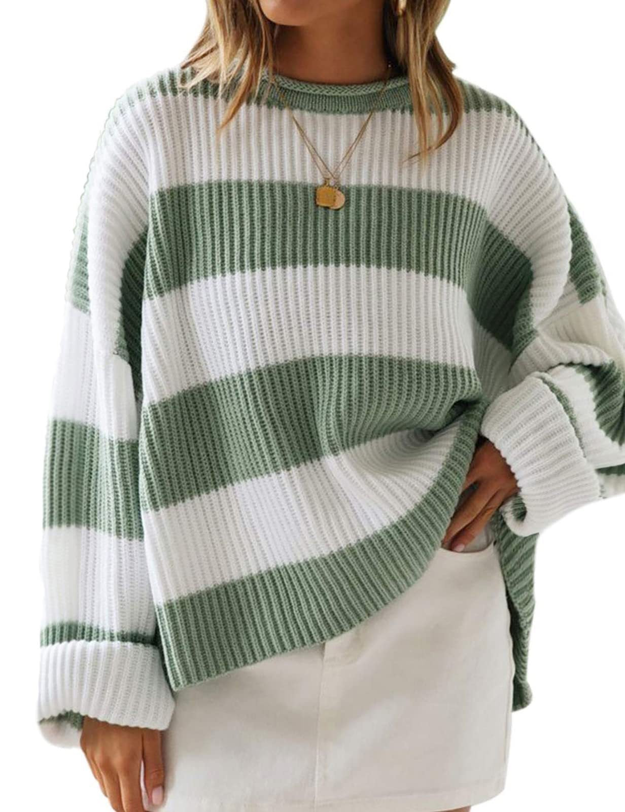 Damen Strickpullover mit oversized Schnitt Stalluxe