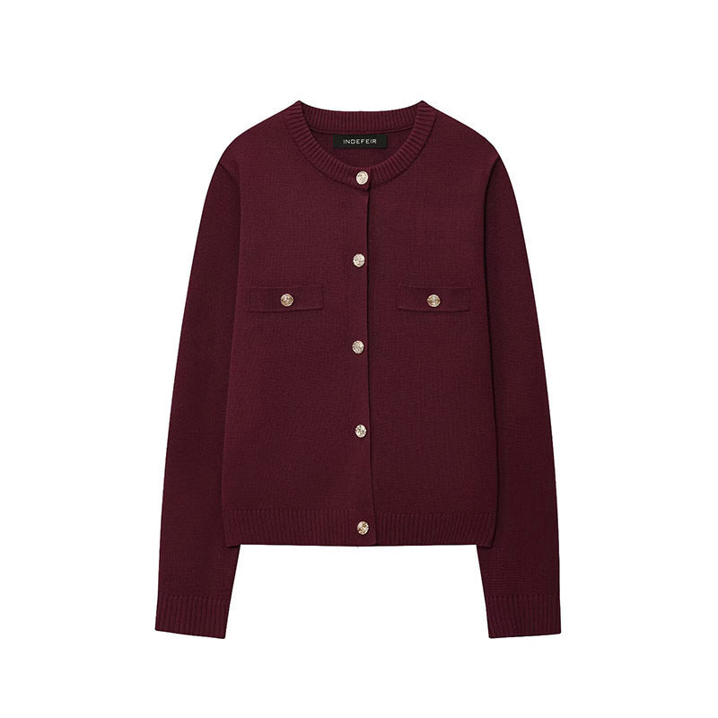 Damen Strickjacke mit Knopfdetails und praktischen Taschen Stalluxe