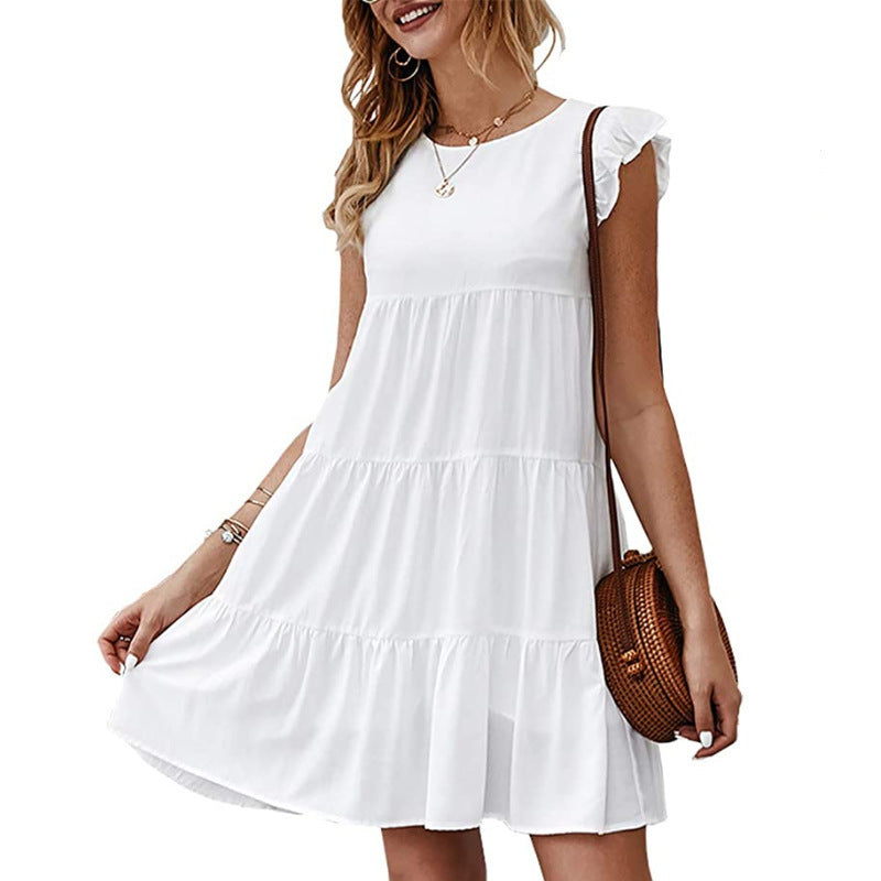 Damen Oversized Sommerkleid mit Rüschendetails Stalluxe