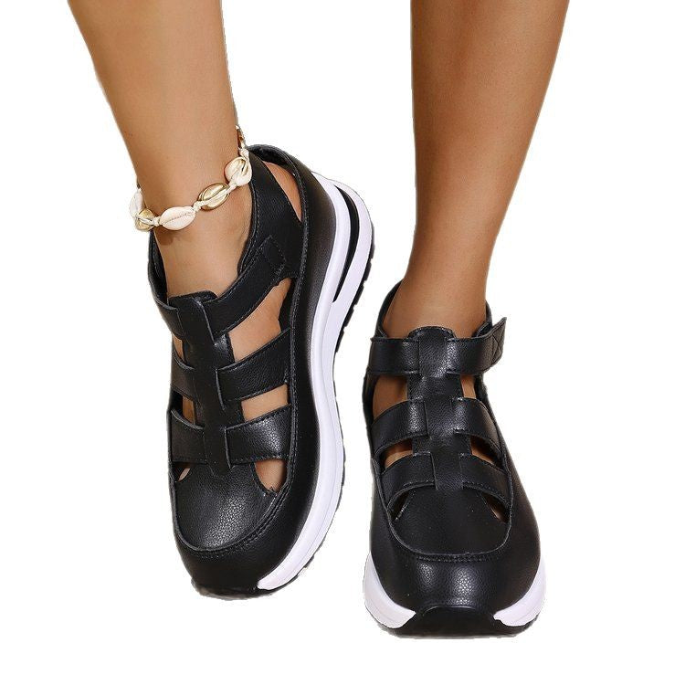 Damen Komfortable Sandalen mit atmungsaktiver Oberflächenstruktur und dämpfender Sohle Stalluxe