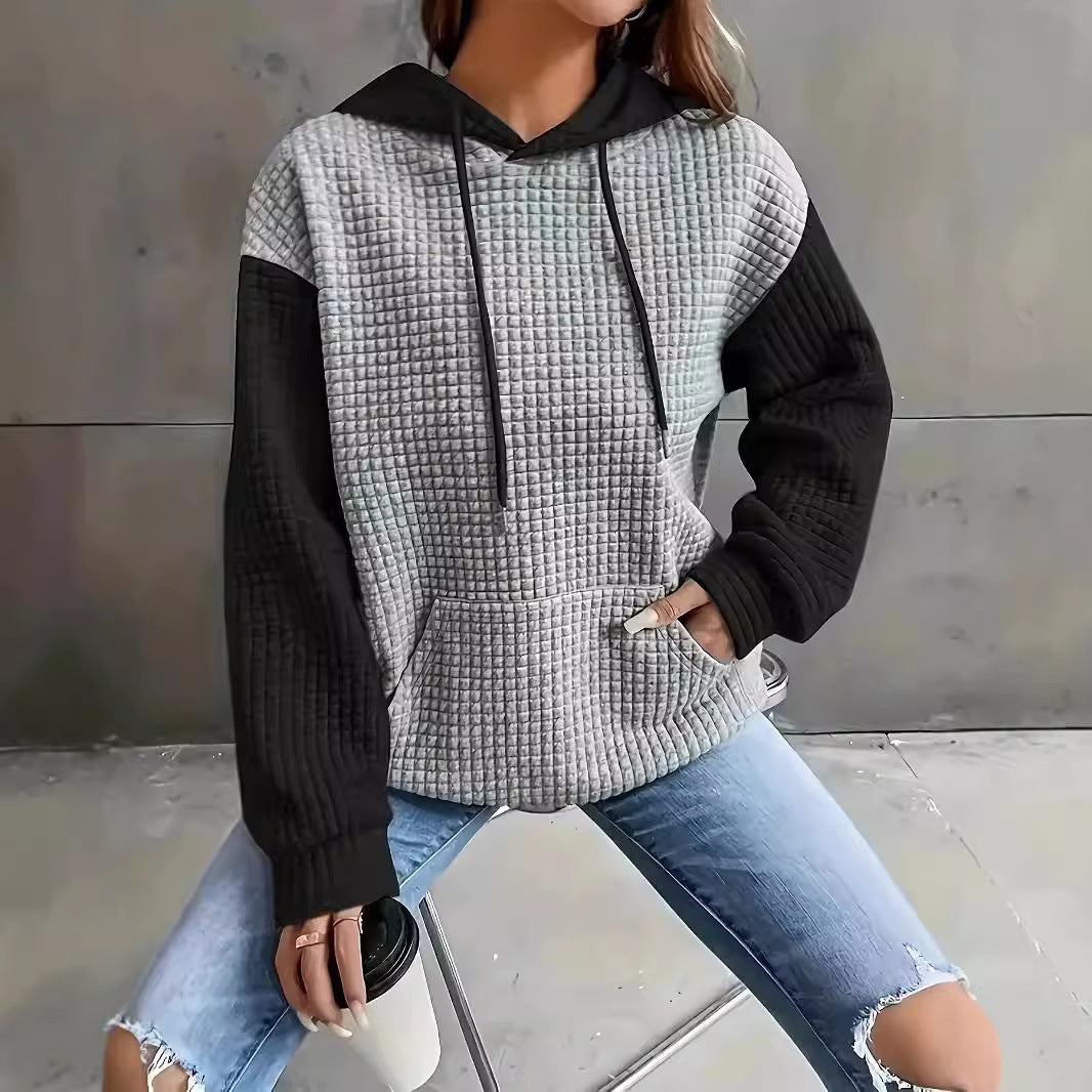 Damen Sweatshirt mit strukturiertem Gewebe und lässigem Schnitt Stalluxe