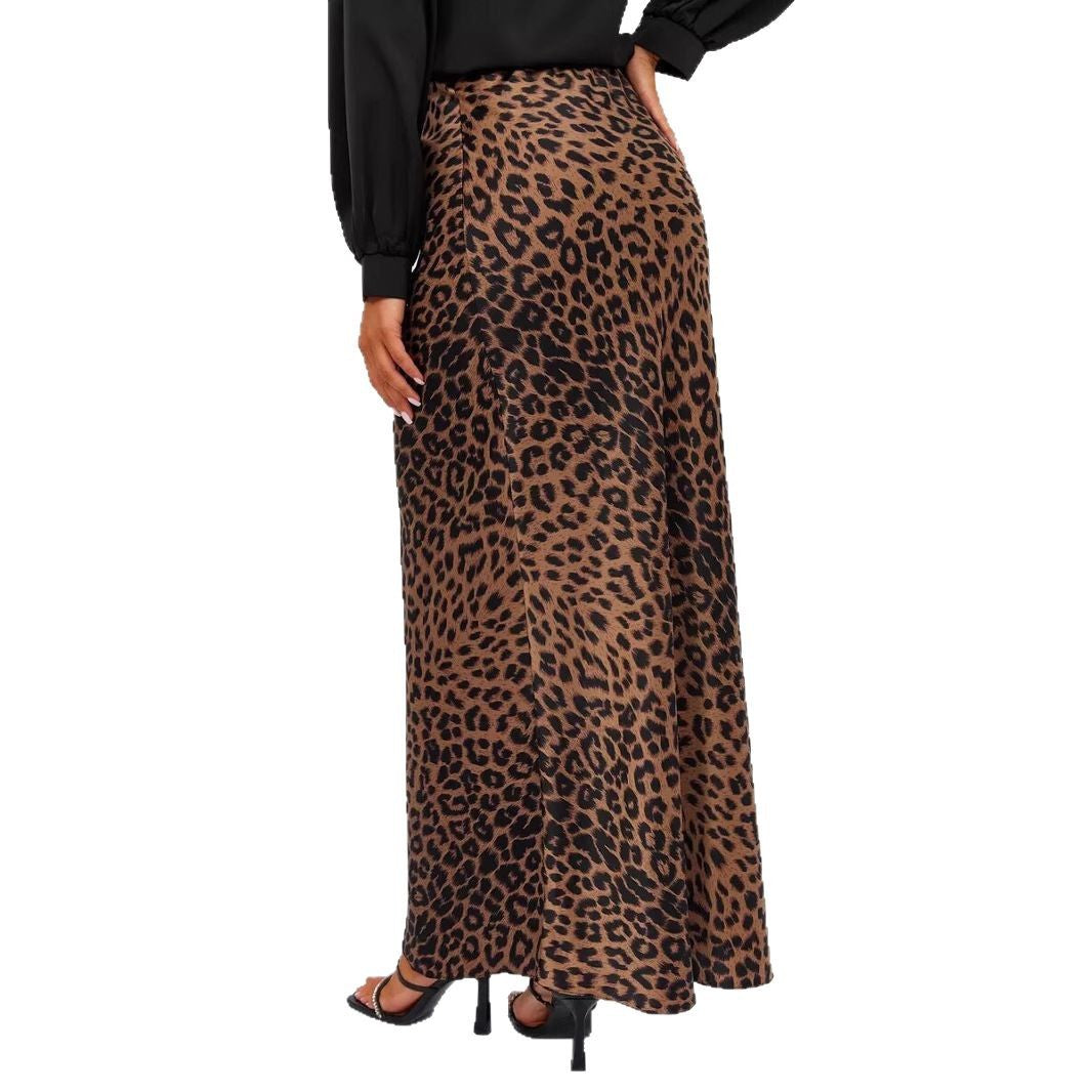 Damen Maxirock mit raffiniertem Tiermuster Stalluxe