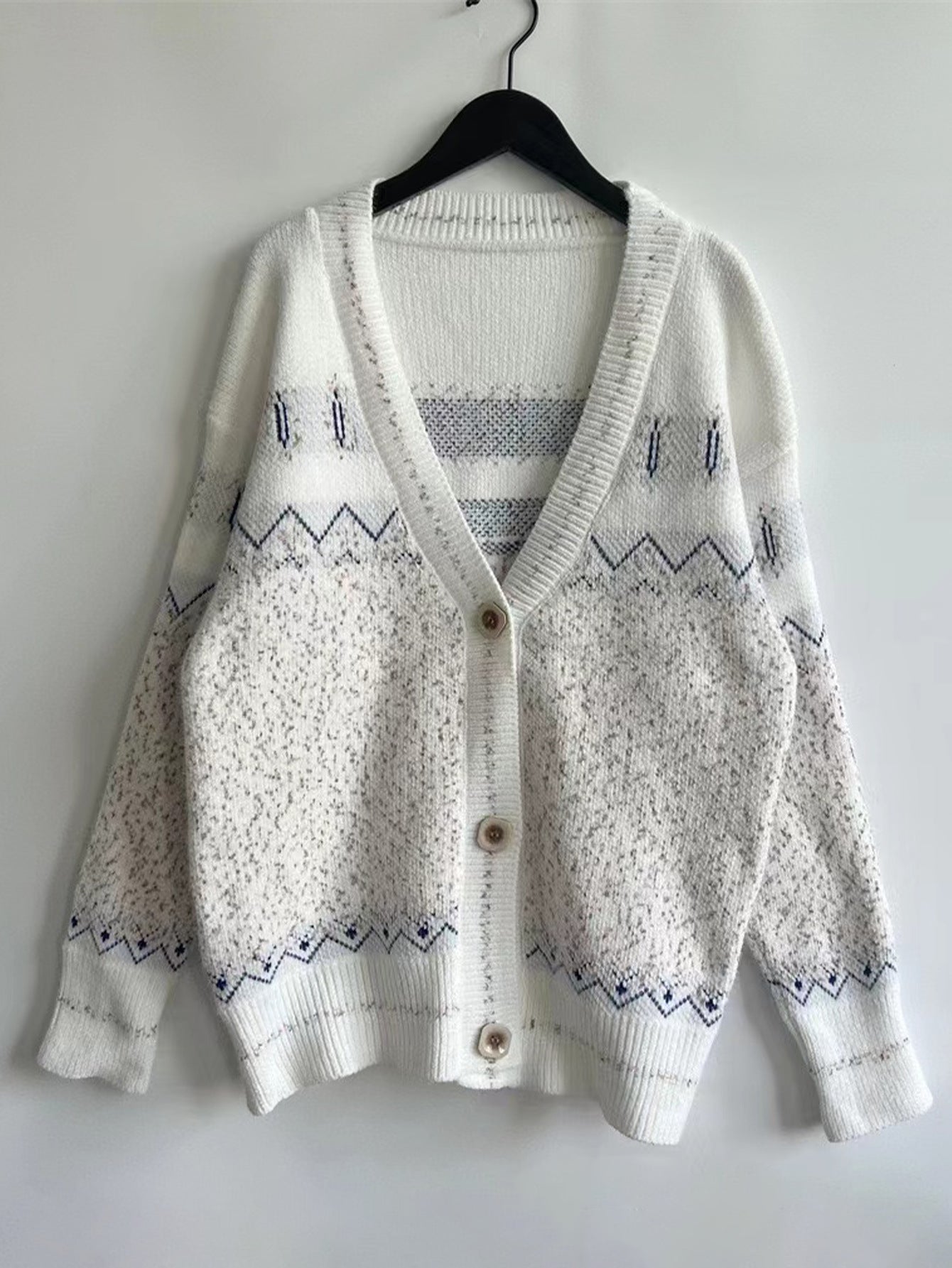 Damen Strickjacke mit traditionellem Muster Stalluxe