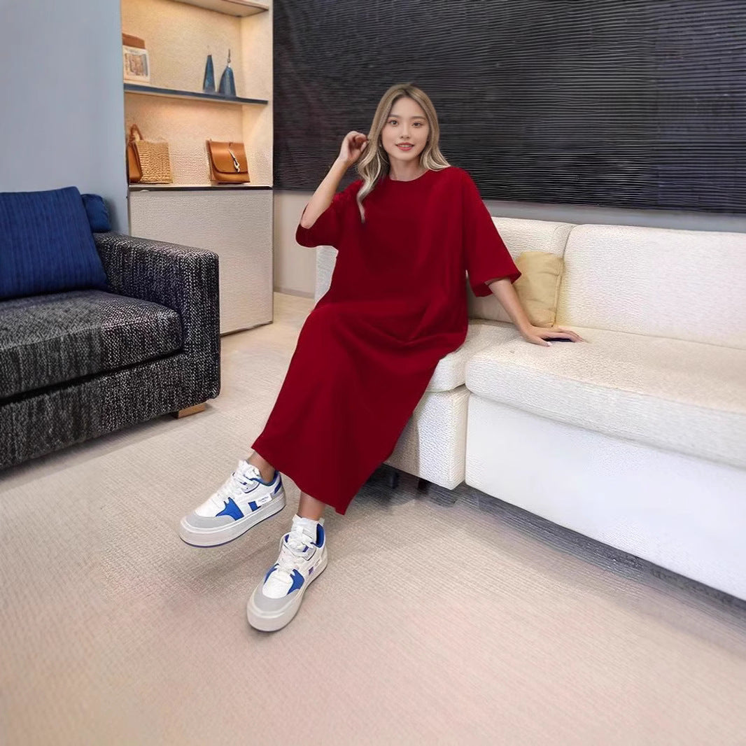 Damen lässiges Maxikleid mit oversized Schnitt und komfortabler Passform Stalluxe
