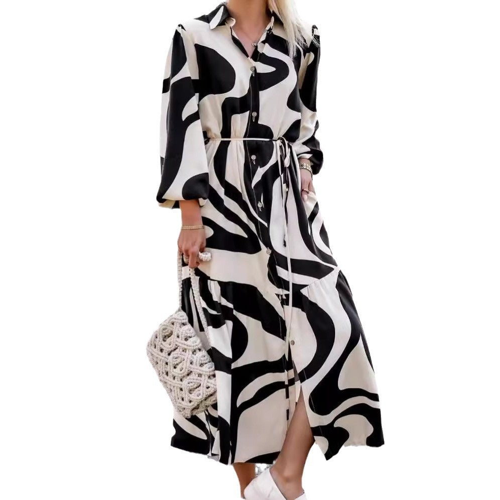 Damen Maxikleid im modischen Schwungdesign Stalluxe