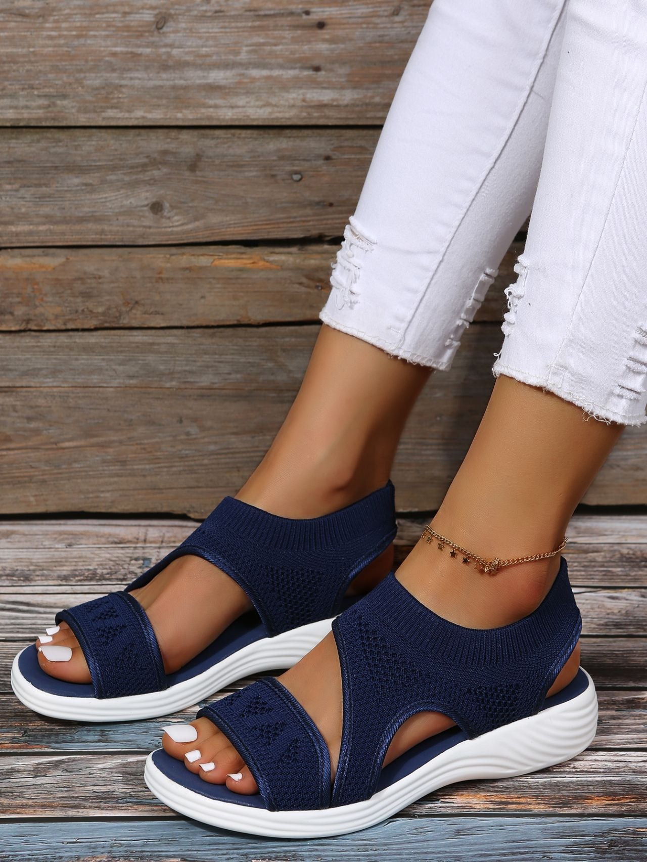 Damen Komfortable Sport-Sandalen mit ergonomischer Sohle Stalluxe