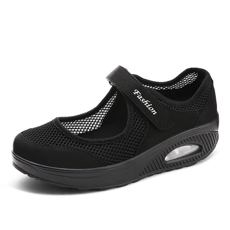 Damen Sportliche Slip-On Sneakers mit elegantem Klettverschluss und atmungsaktivem Mesh-Obermaterial Stalluxe