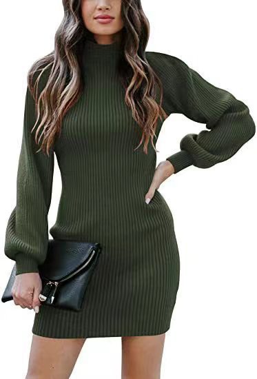 Damen Strickkleid im modernen Rippdesign Stalluxe