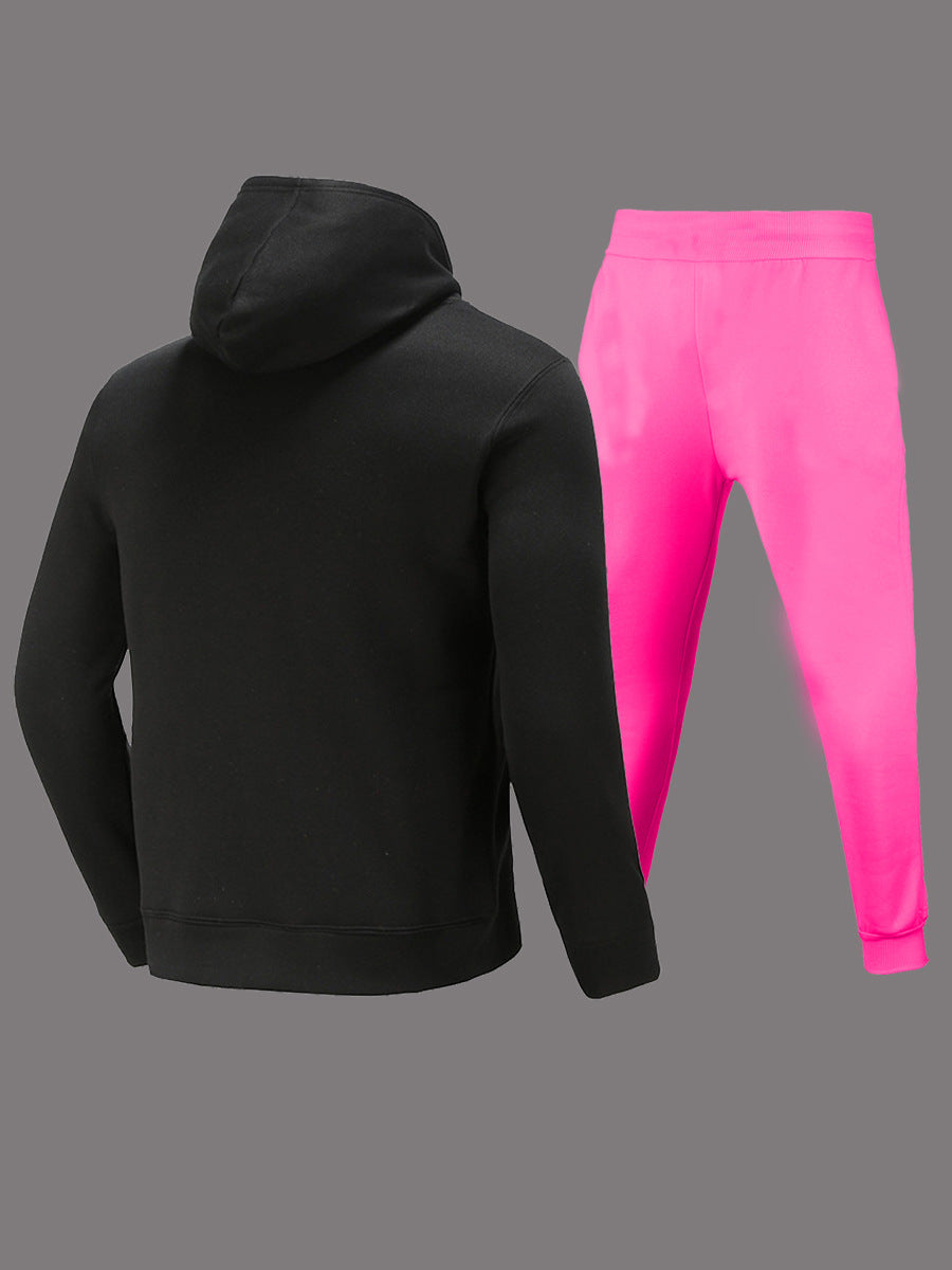 Damen Sportliches Hoodie- und Jogginghose-Set mit kreativem Grafikdruck und auffälligem Design Stalluxe