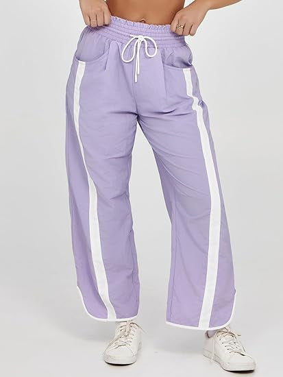 Damen weite Sporthose im lässigen Stil mit Kontraststreifen Stalluxe