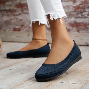 Damen elegante und bequeme Ballerinas mit atmungsaktivem Obermaterial Stalluxe