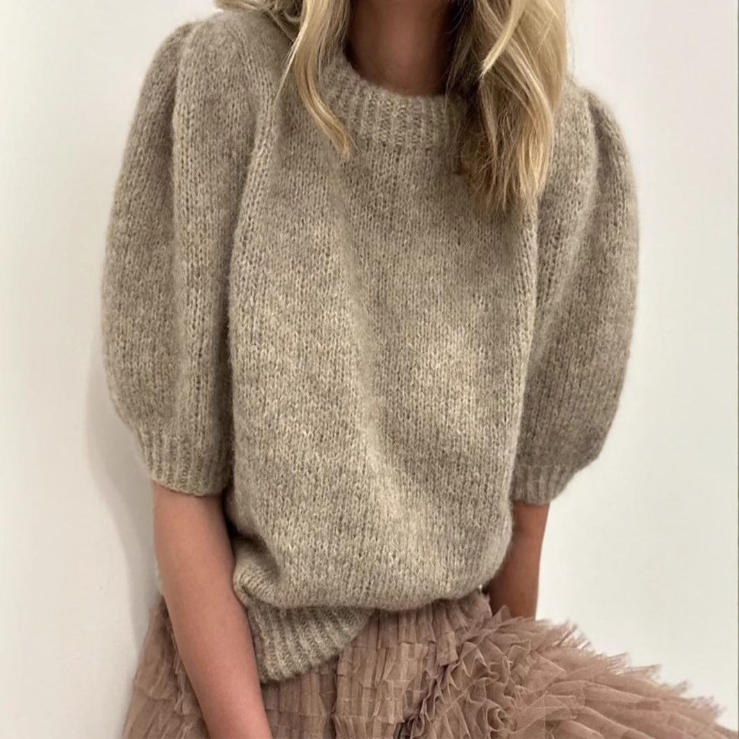 Damen Pullover mit Puffärmeln und weichem Strick Stalluxe