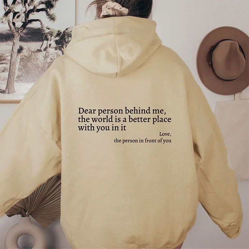 Damen Oversized Kapuzenpullover mit inspirierendem Schriftzug Stalluxe