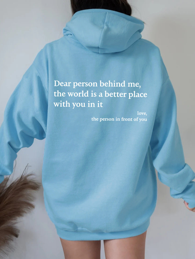 Damen Oversized Kapuzenpullover mit inspirierendem Schriftzug Stalluxe