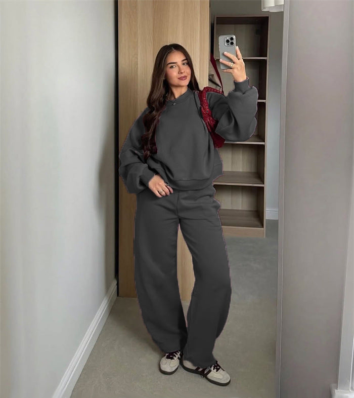 Damen lässiger Sweatsuit aus hochwertigem Baumwollmix Stalluxe