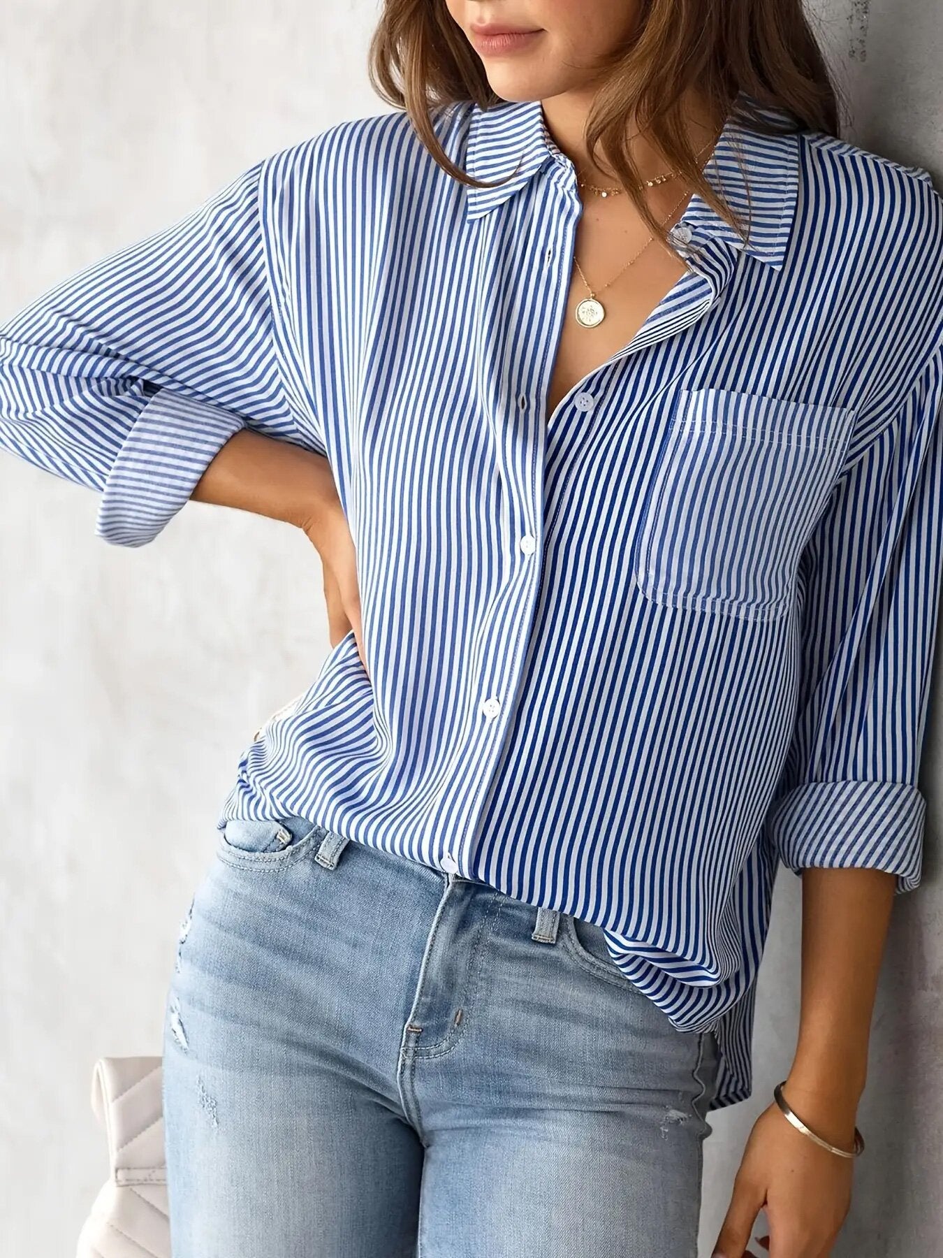 Damen lässige Hemdbluse Stalluxe