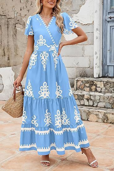 Damen Maxikleid mit romantischen Stickereien Stalluxe