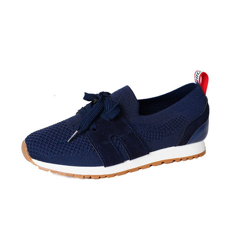 Damen Sportliche Sneakers mit atmungsaktivem Strickoberteil und elastischen Akzenten Stalluxe